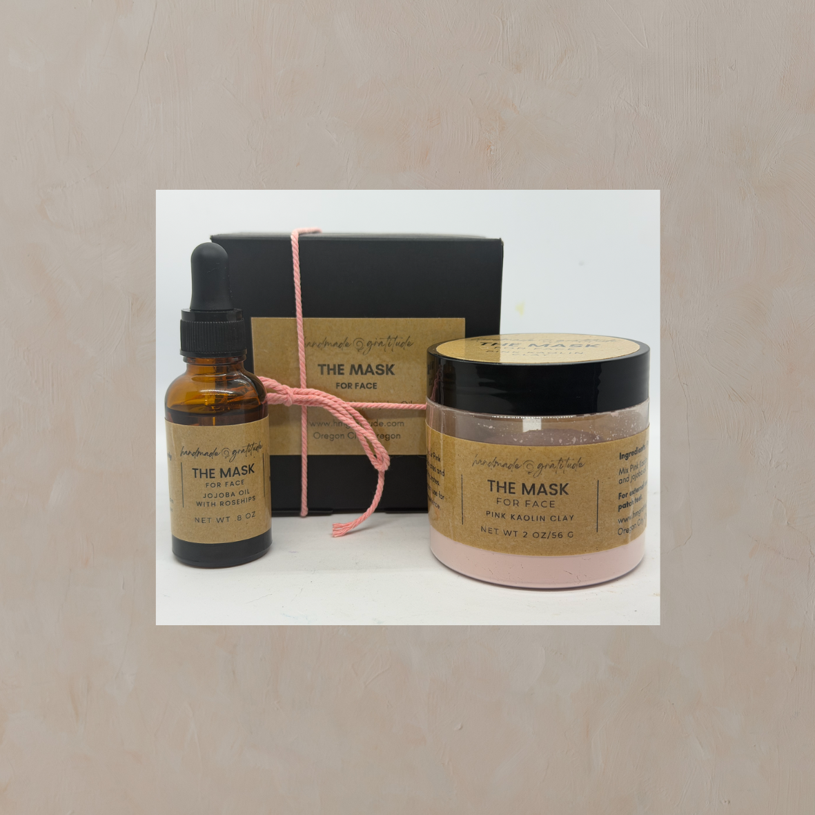 The Mask for Face - Pink Kaolin Clay Kit